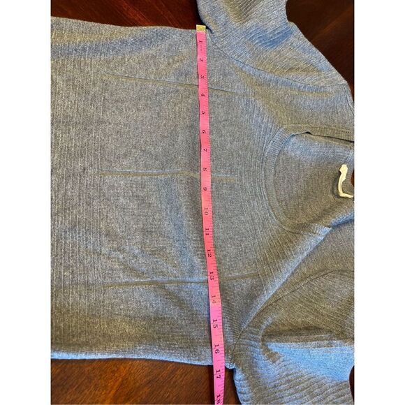 Soft Surroundings Raffinato Gray Sweater Flare Dress medium 3/4 sleeve - Picture 6 of 9